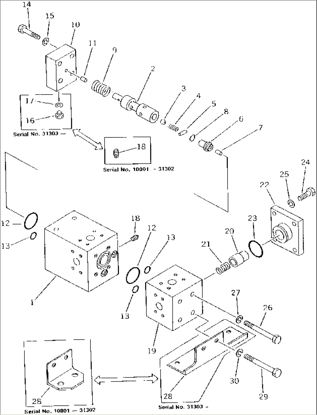 COUNTER WEIGHT SLOW RETURN AND NO SHOCK VALVE