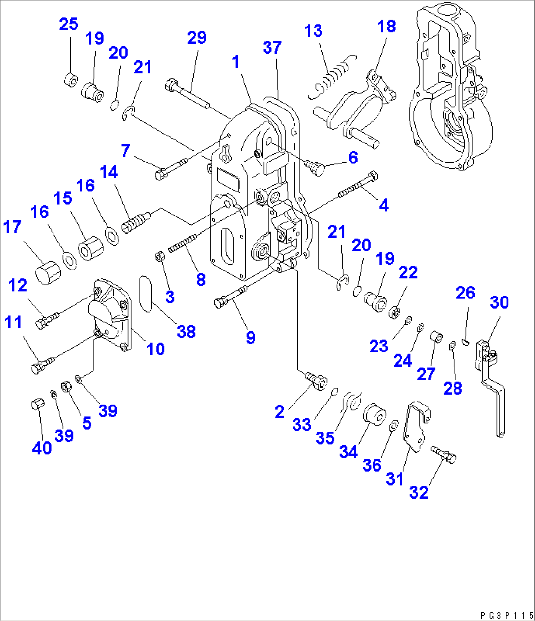FUEL INJECTION PUMP (GOVERNOR) (2/2)(#80115-)