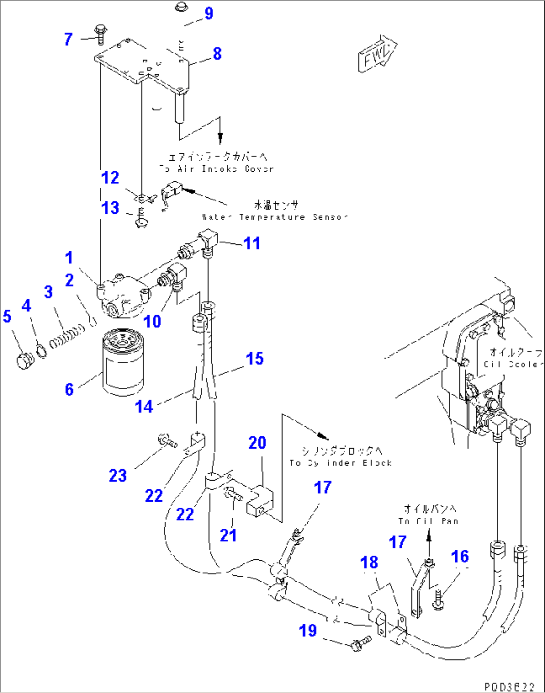 OIL FILTER AND PIPING(#26200282-26220121)