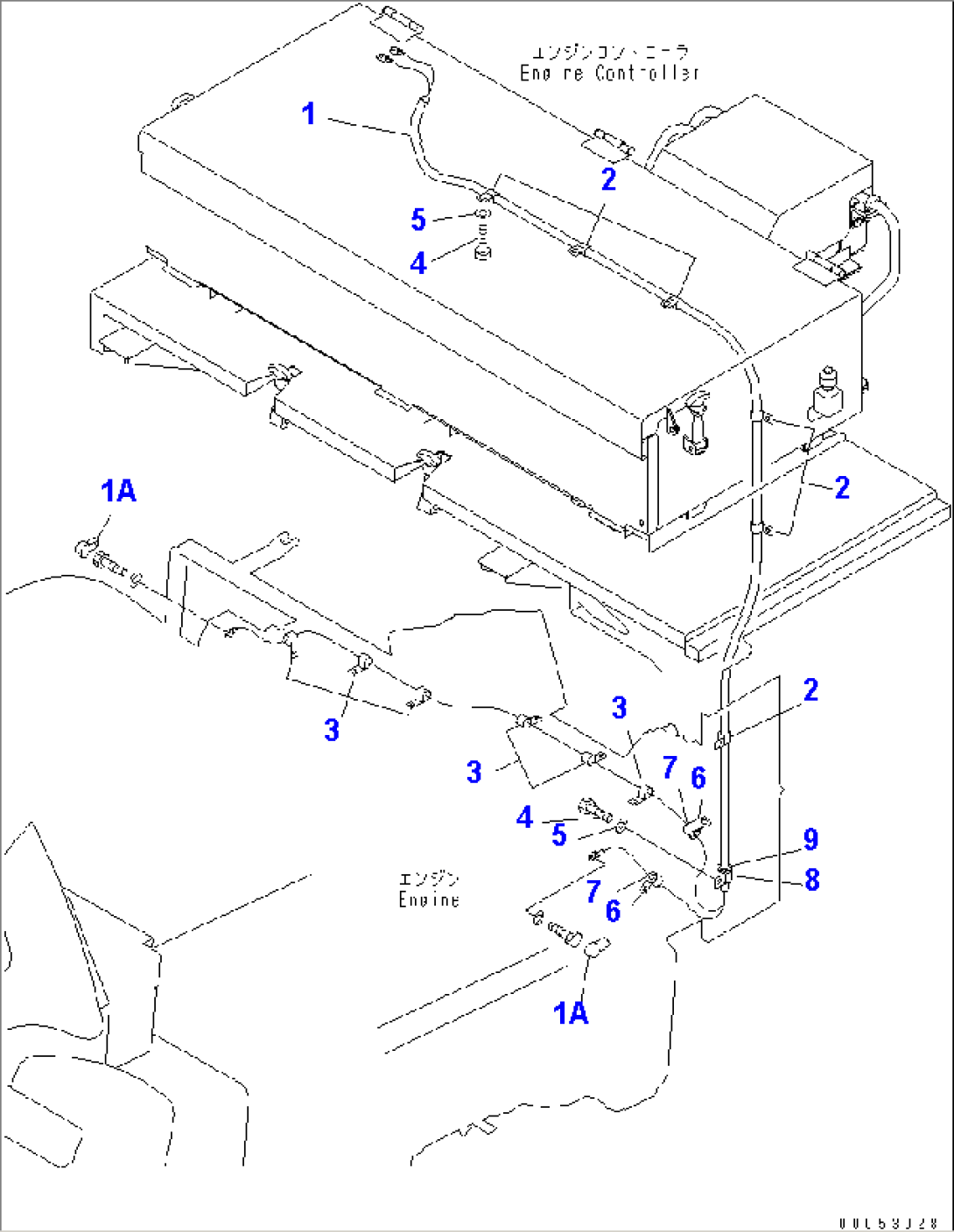 ENGINE CONTROL (HEATER RELAY HARNESS)(#7001-7168)