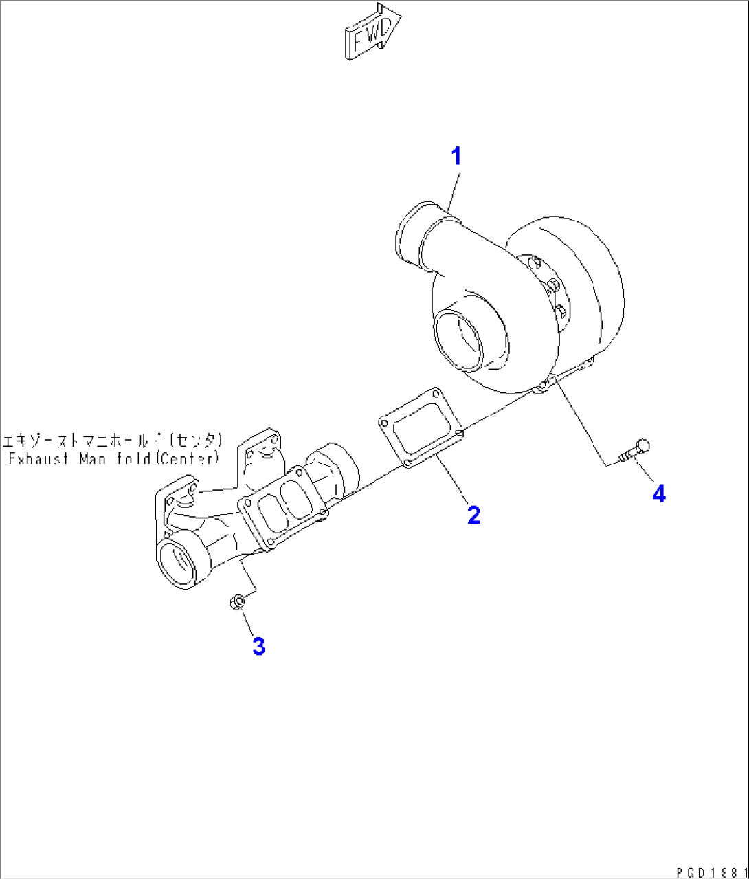 TURBOCHARGER MOUNTING(#23933-)