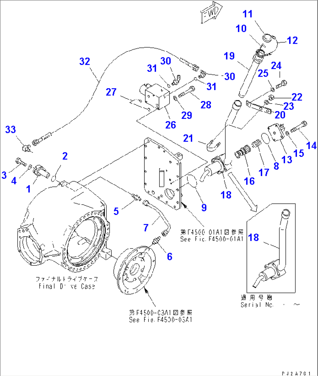 REAR AXLE (FINAL DRIVE) (FILLER TUBE) (DIFFERENTIAL LOCK TYPE)(#50001-51000)