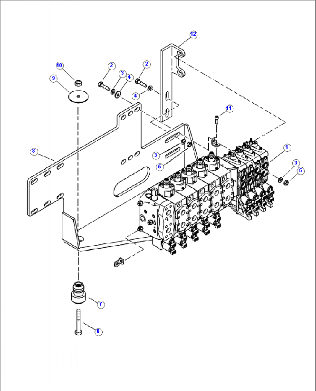 H0120-01A0 MAIN CONTROL VALVE MOUNTING