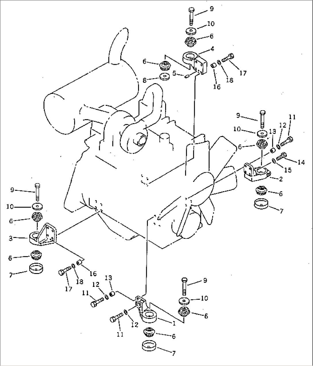 ENGINE MOUNTING PARTS