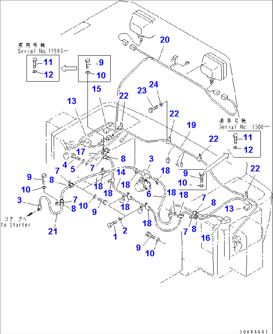 WIRING HARNESS (FRONT FRAME LINE)(#11501-)