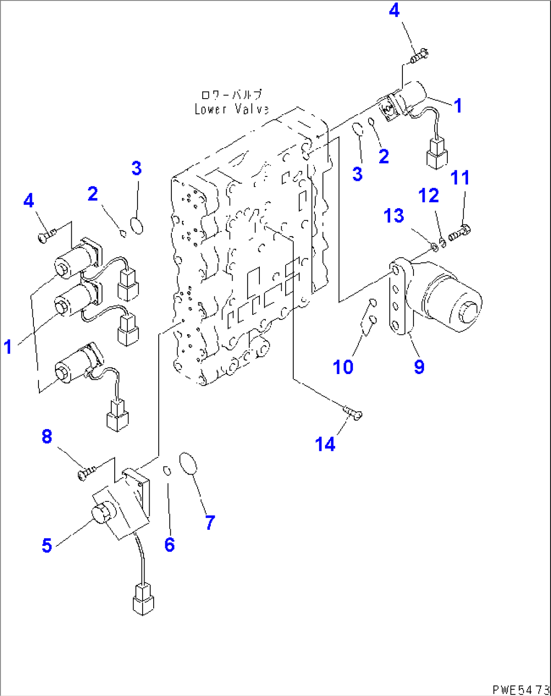 TRANSMISSION CONTROL VALVE (3/4) (SOLENOID VALVE)(#60001-)