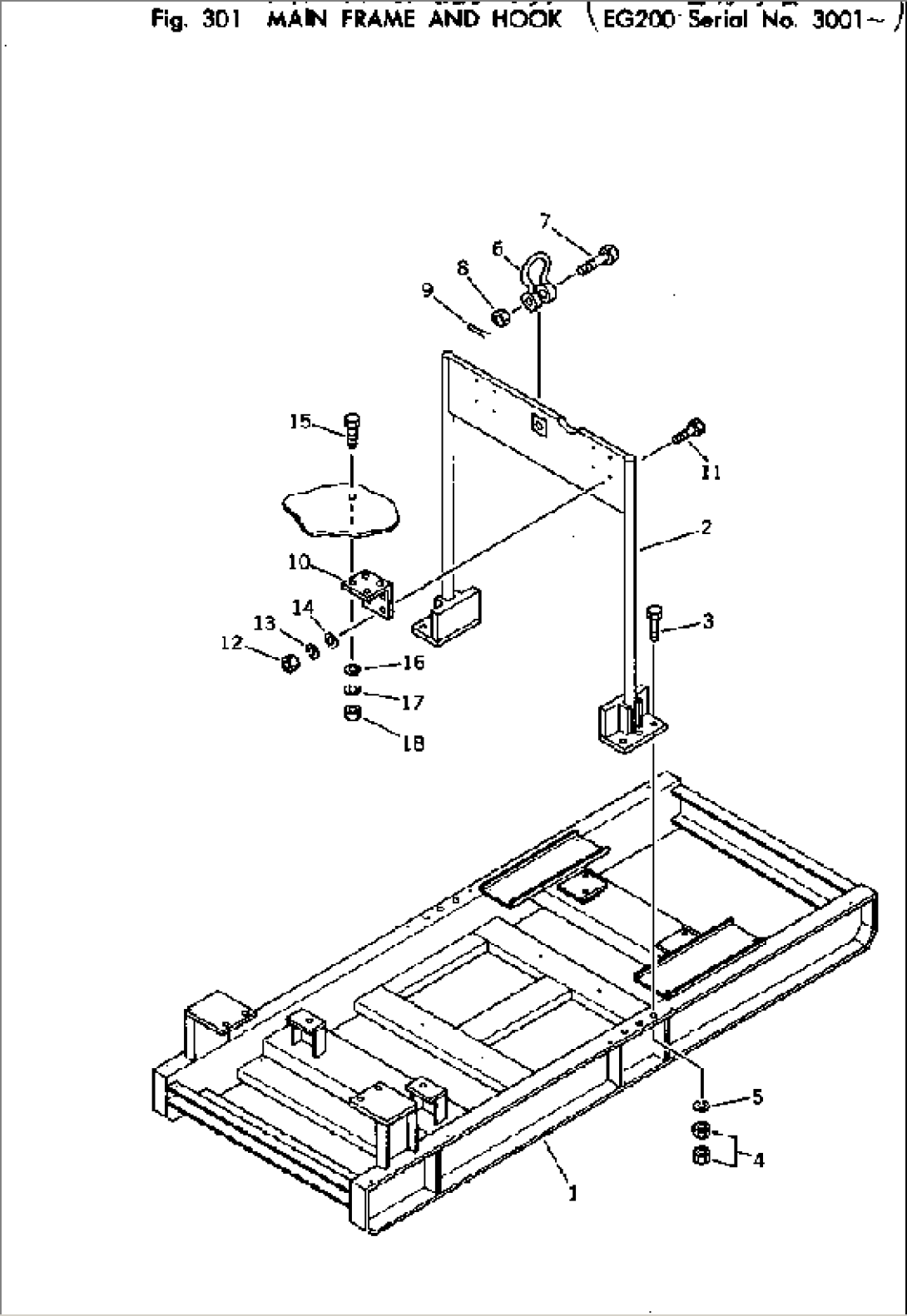 MAIN FRAME AND HOOK