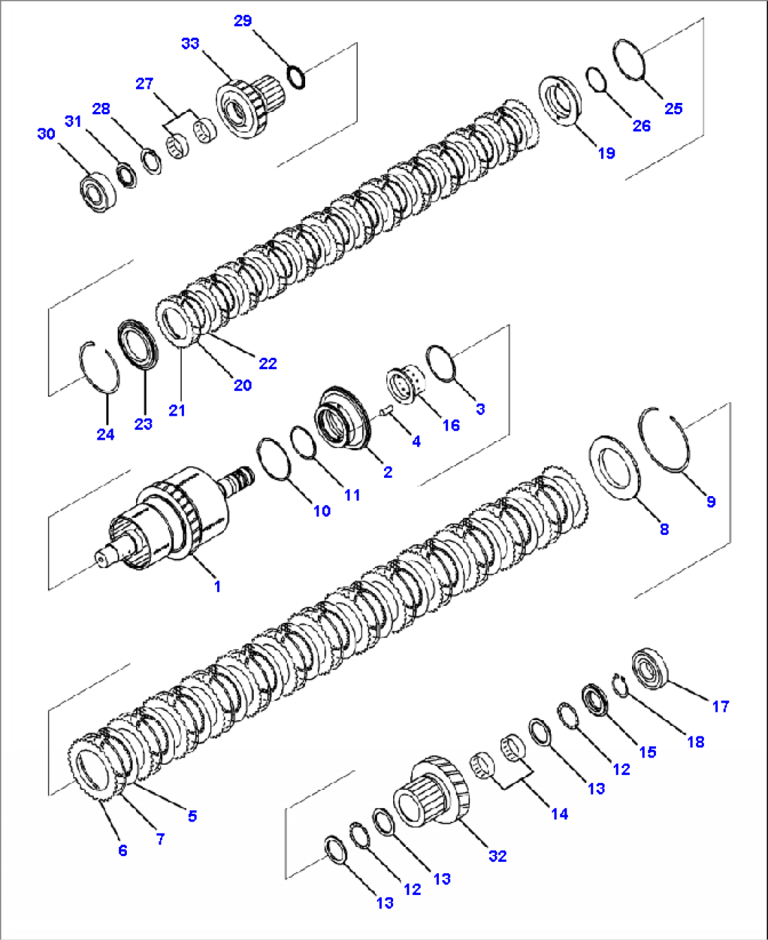 F4350-52A0 TRANSMISSION FORWARD AND 1ST CLUTCH