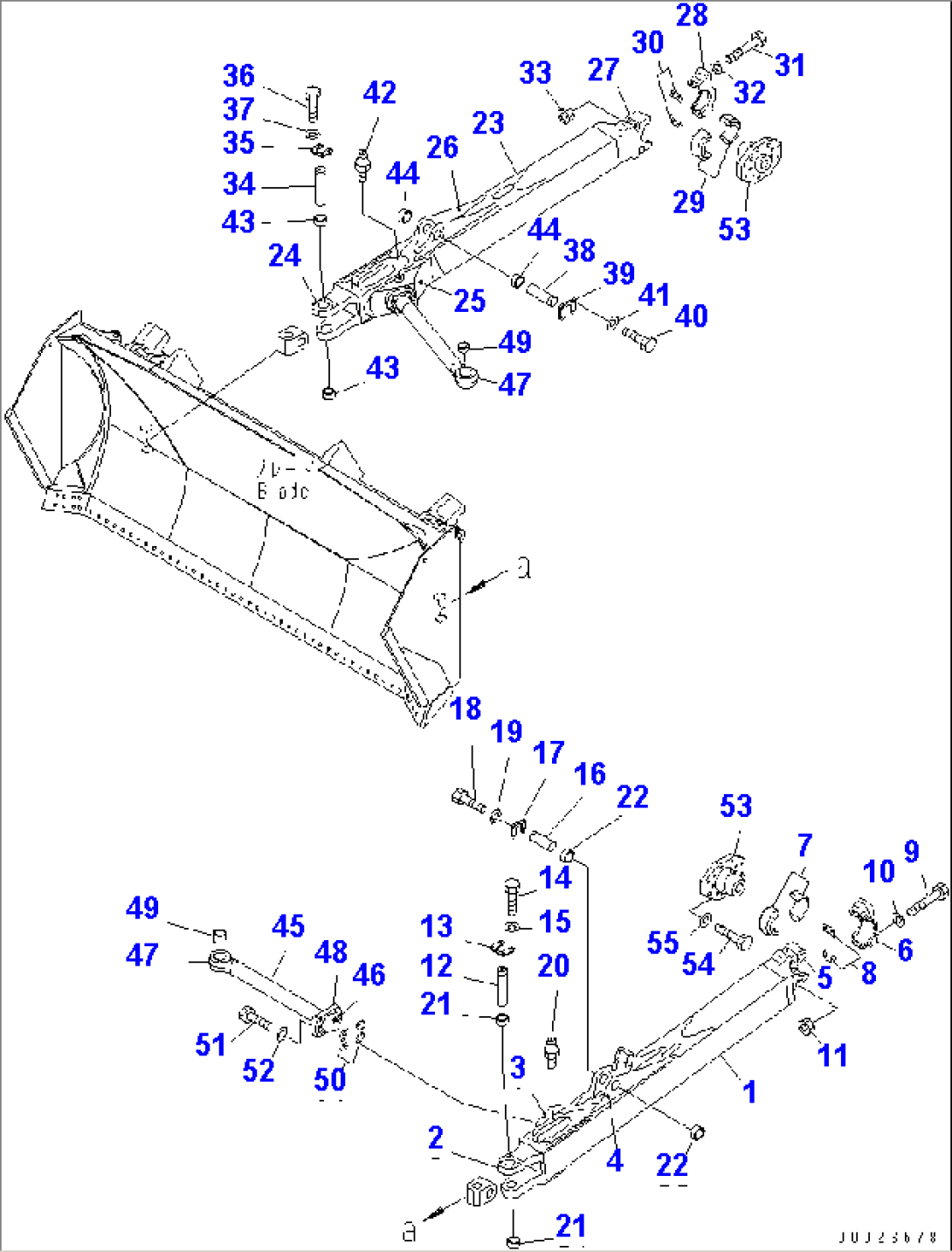 STRAIGHT TILT FRAME (FOR SEMI-U OR U DOZER)