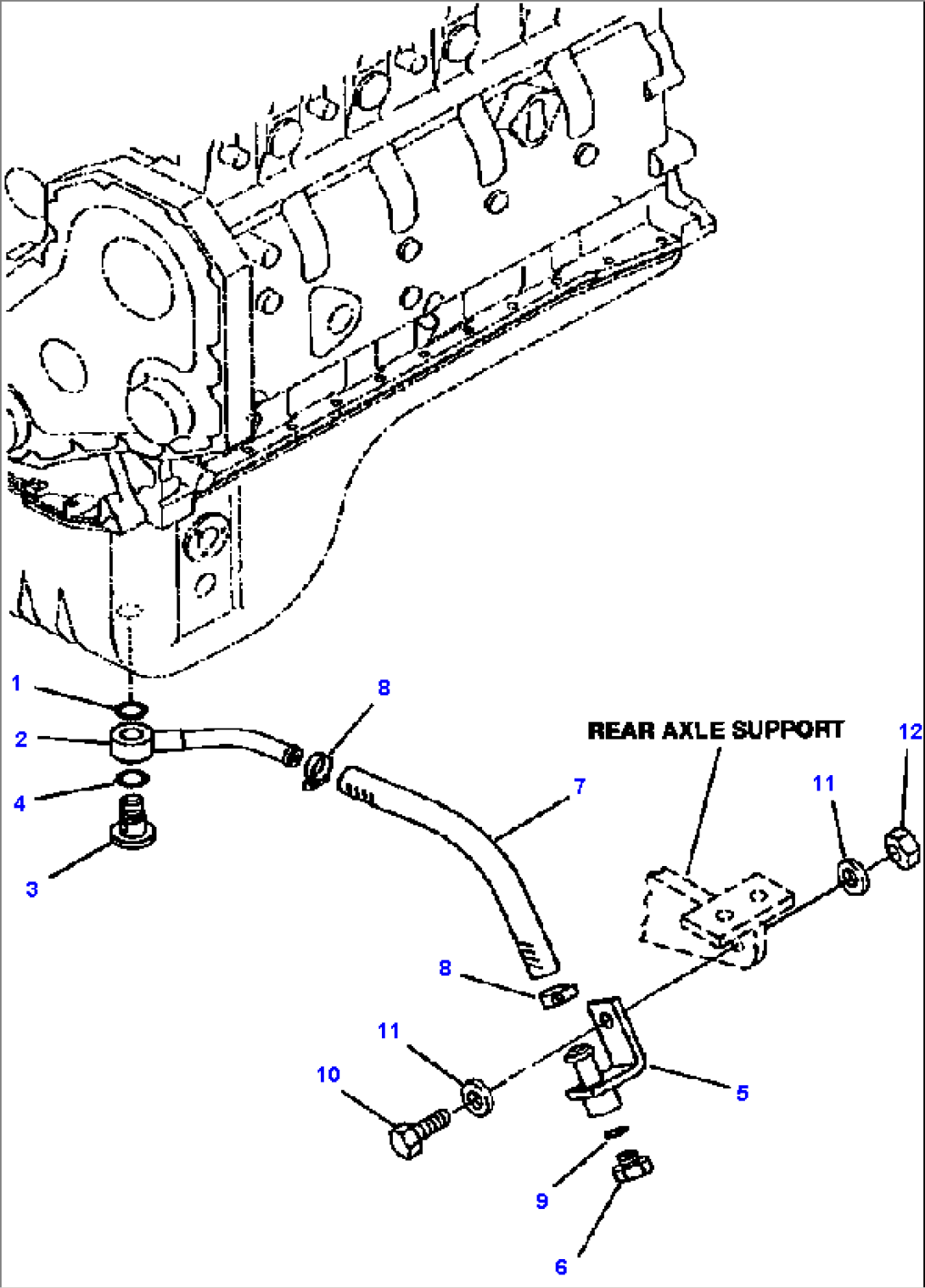 FIG NO. B0000-03A0 OIL DRAIN