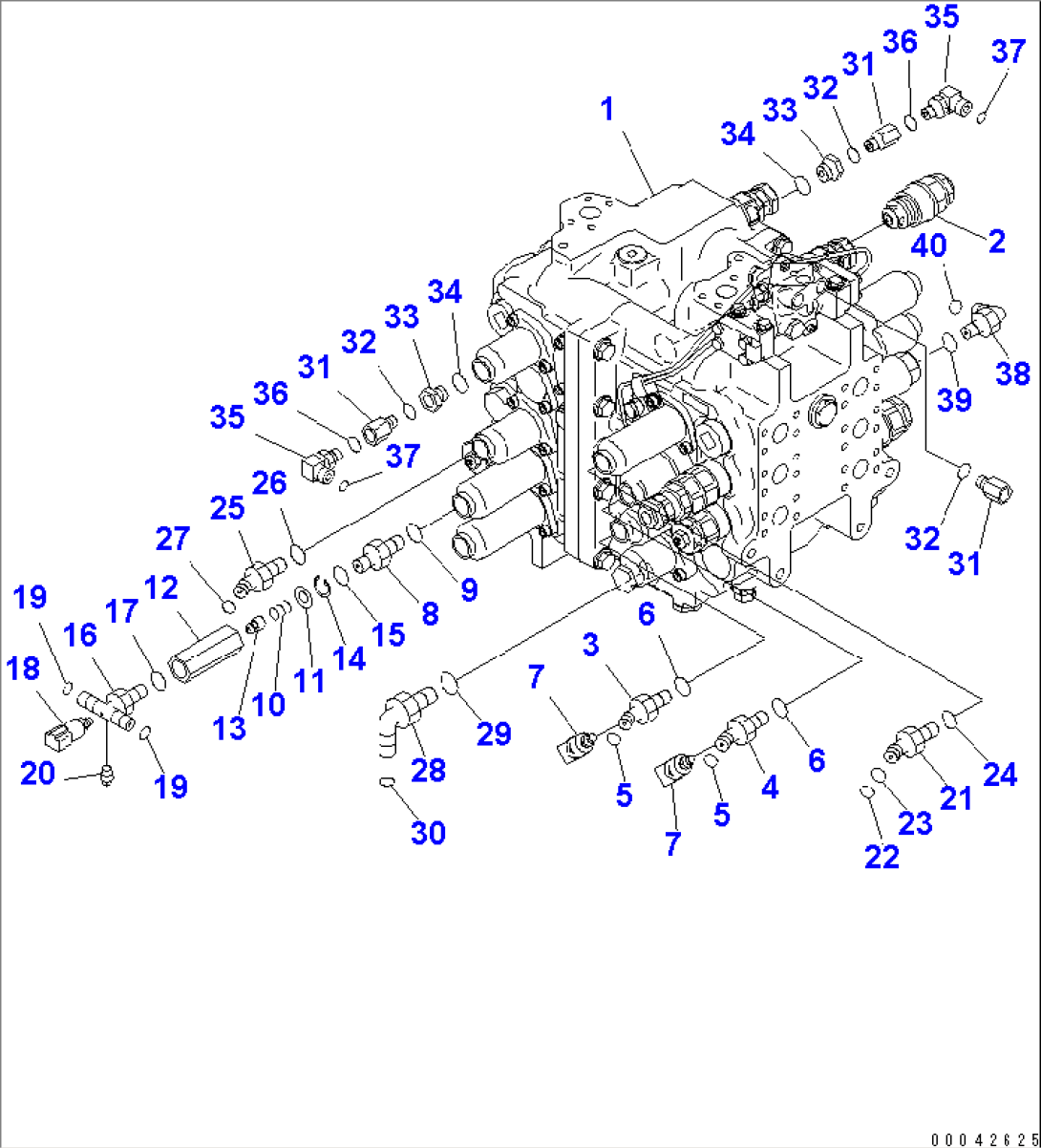 MAIN VALVE (1 ACTUATOR) (FOR BREAKER) (1/2)(#60001-60012)