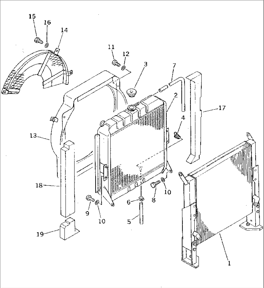 RADIATOR AND OIL COOLER(#1601-1861)