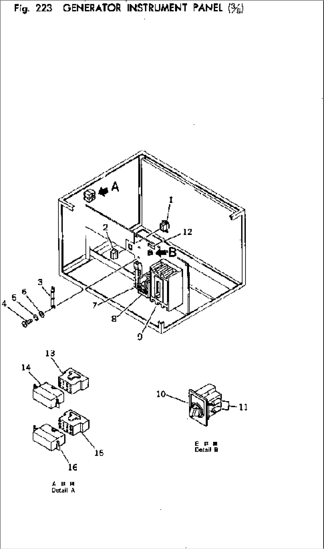 GENERATOR INSTRUMENT PANEL (3/5)