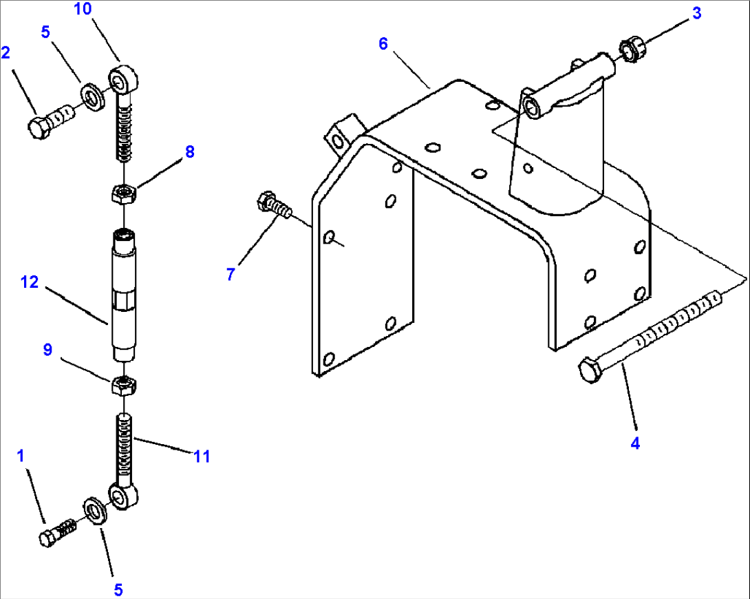 FIG. A6103-A7A3 ALTERNATOR MOUNTING