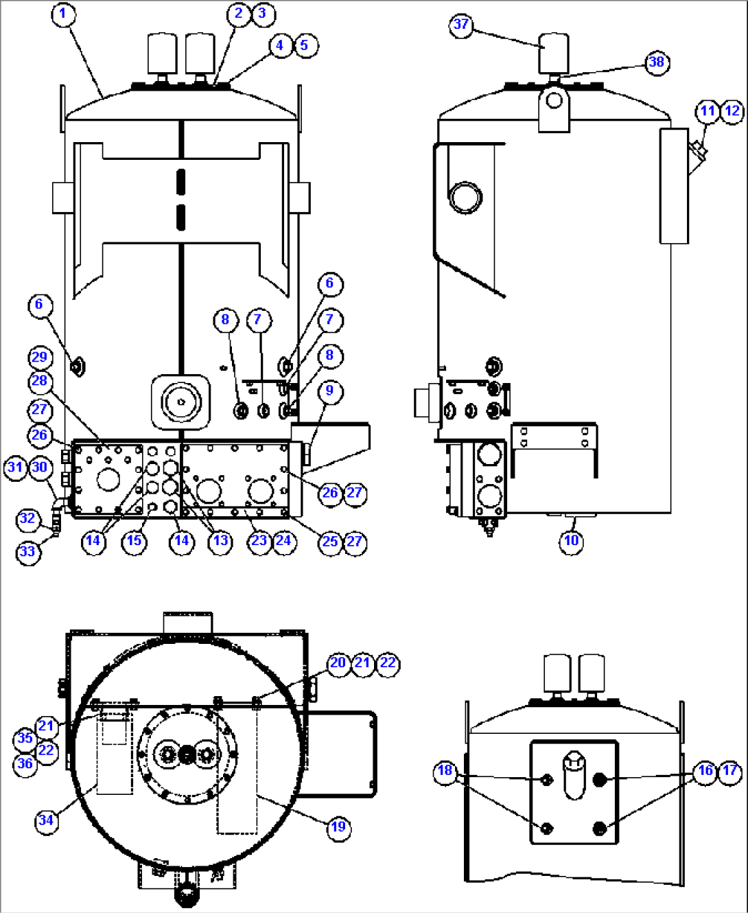HYDRAULIC TANK ASSEMBLY