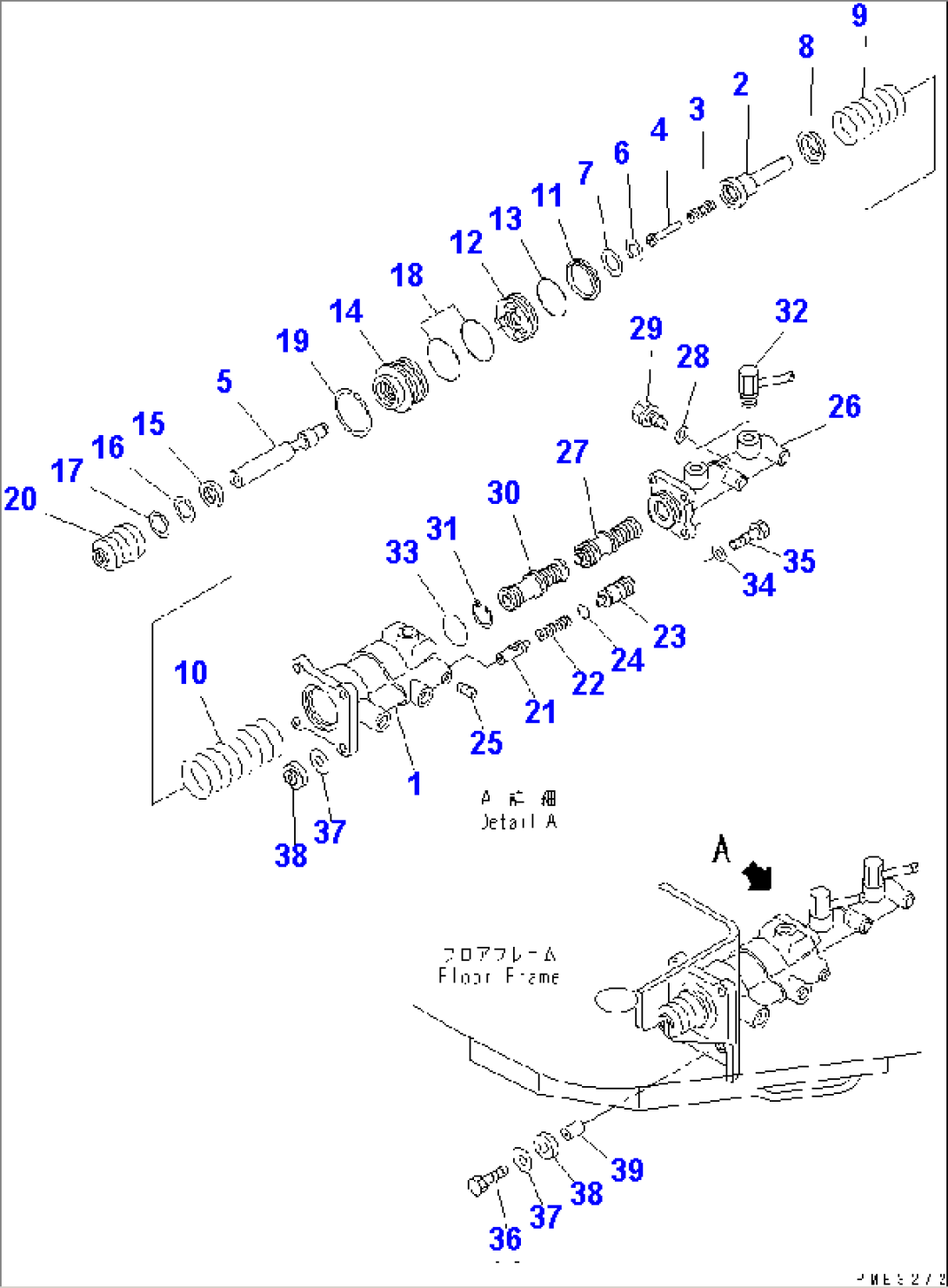 BRAKE CONTROL (BRAKE MASTER CYLINDER)(#54095-)