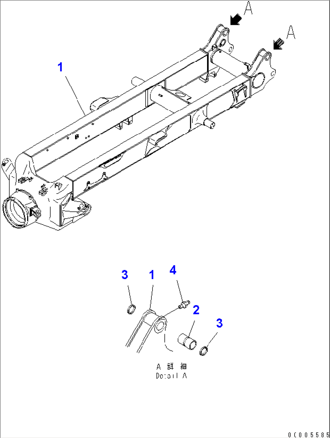 REAR FRAME (FOR TIRE STOPPER)