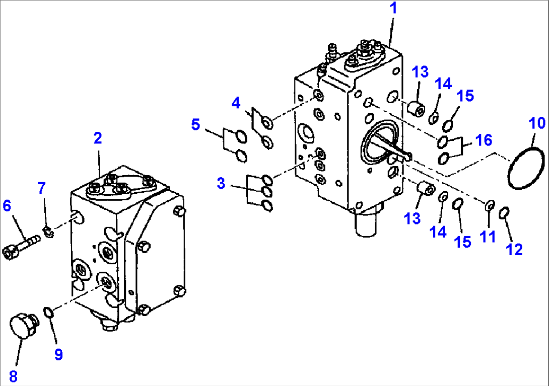 H1600-07A1 LOADER PUMP FRONT SERVO VALVE (S/N A50023- )