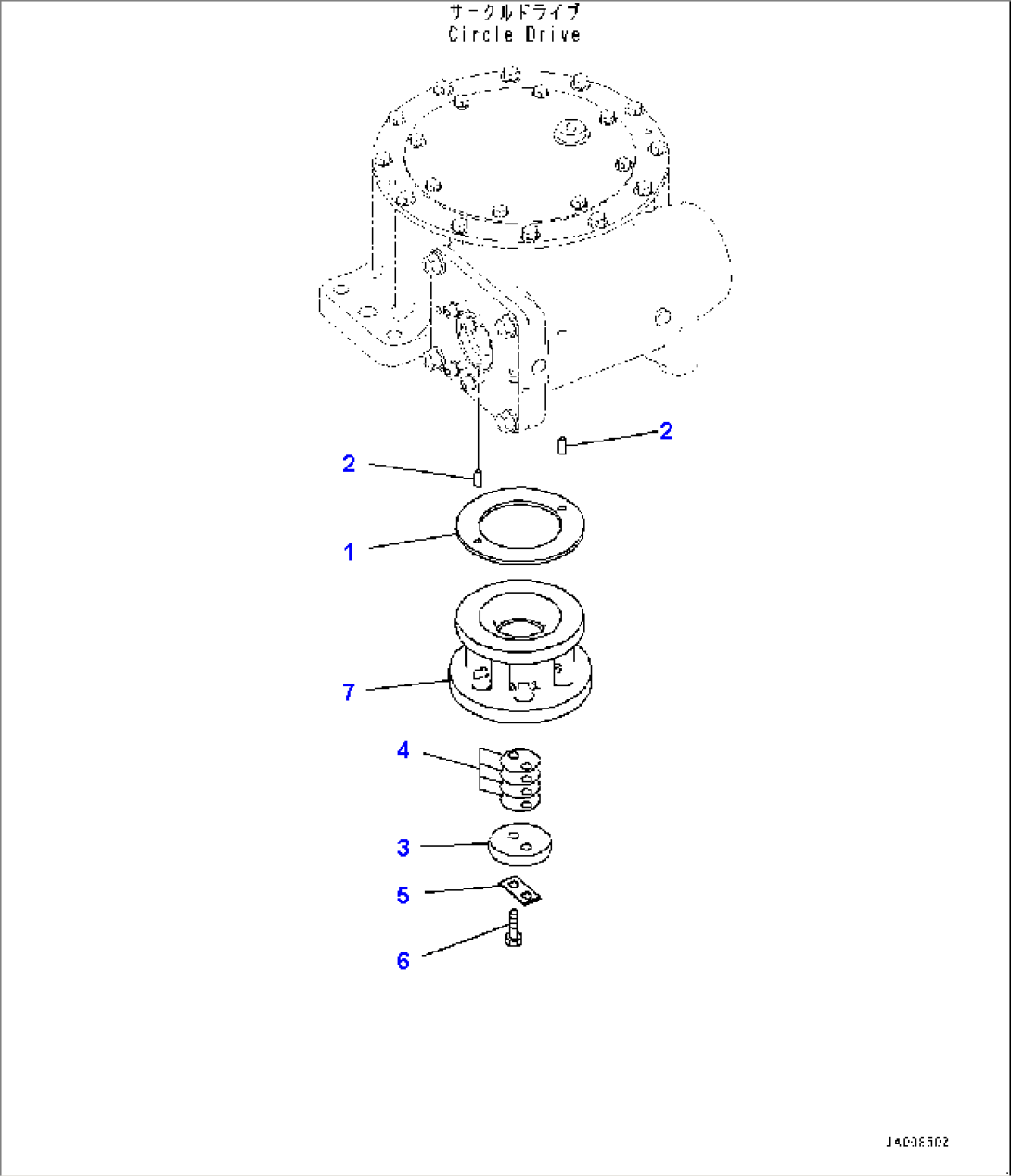 Circle Drawbar, Motor (#10001-)
