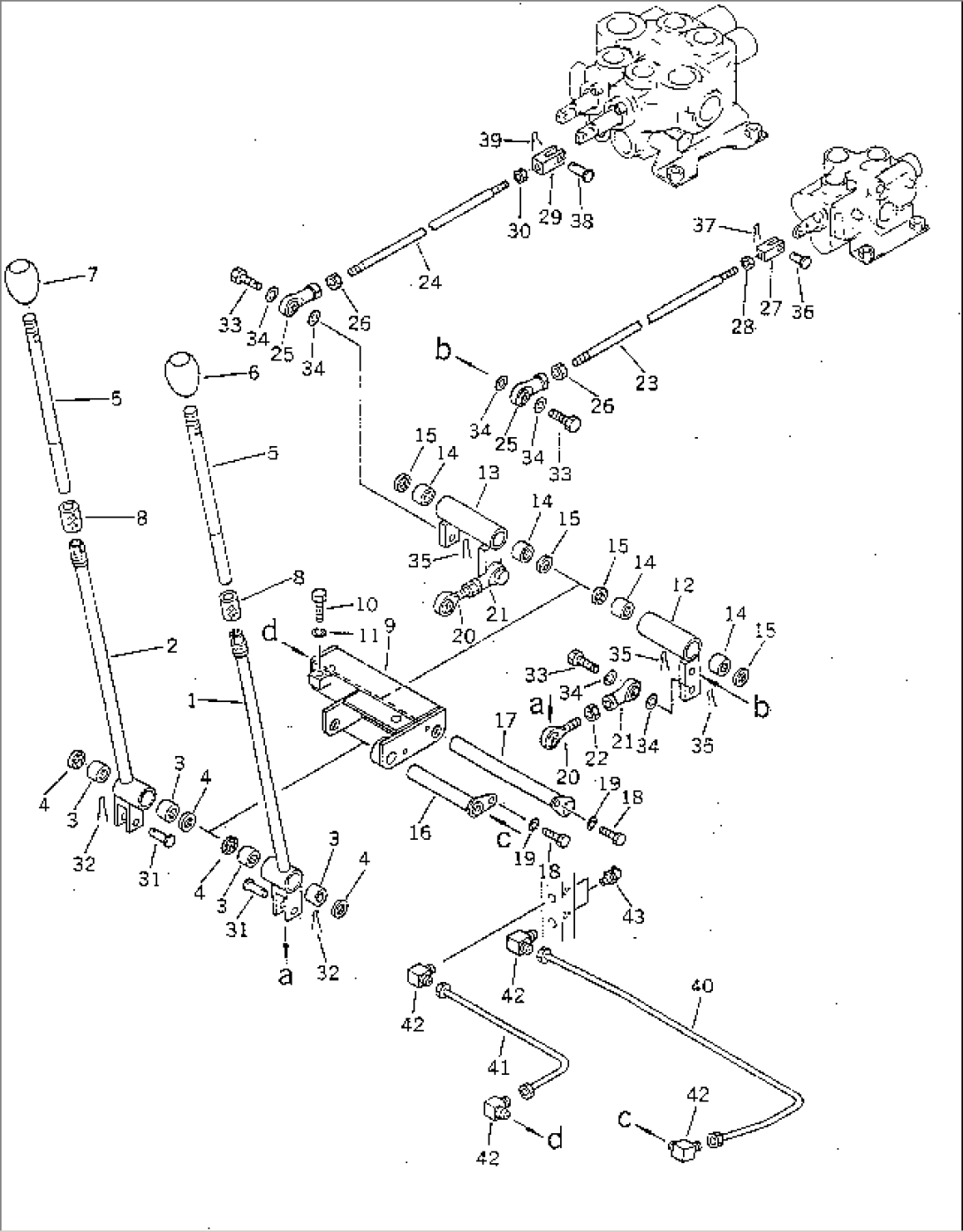 SWING AND BOOM TELESCOPE CONTROL LEVER