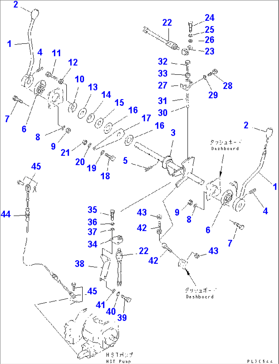 FORWARD AND REVERSE CONTROL LEVER