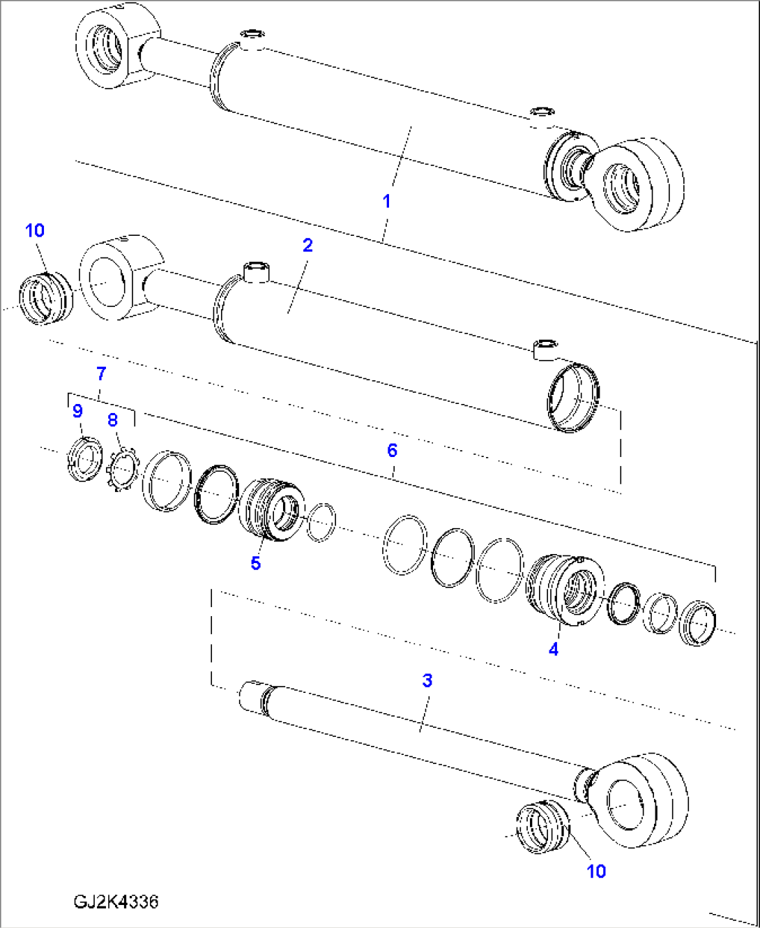 STEERING CYLINDER (INNER PARTS)