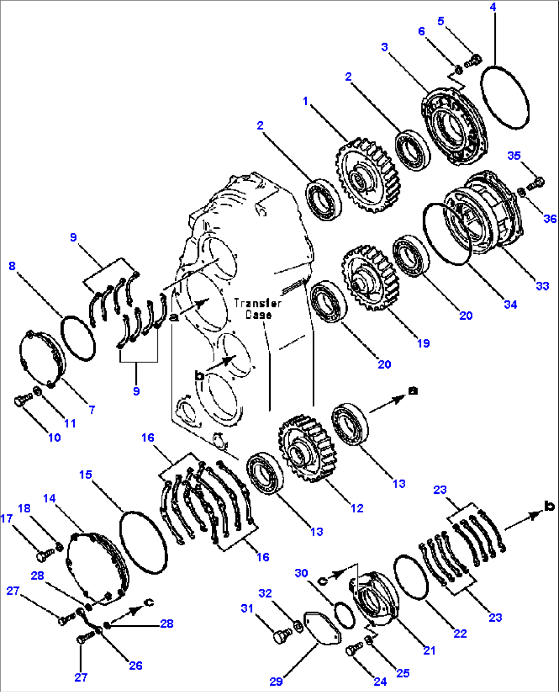 TRANSMISSION TRANSFER OUTPUT GEARS