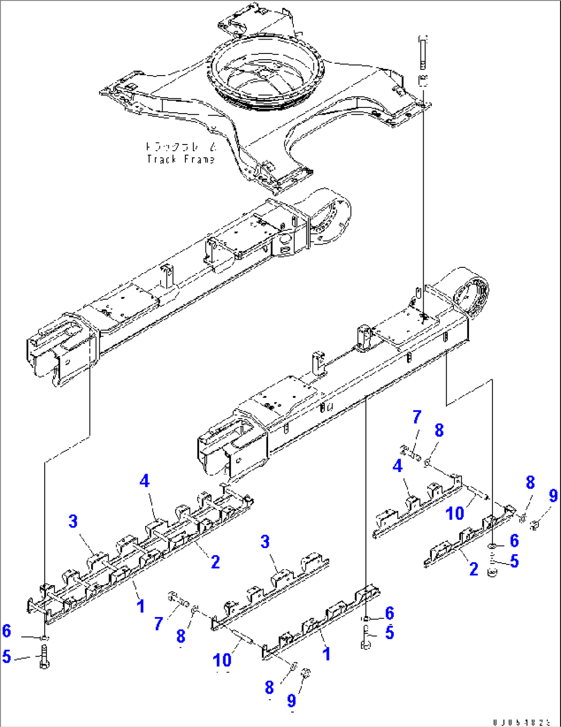 TRACK FRAME (VARIABLE GAUGE) (FULL ROLLER GUARD)