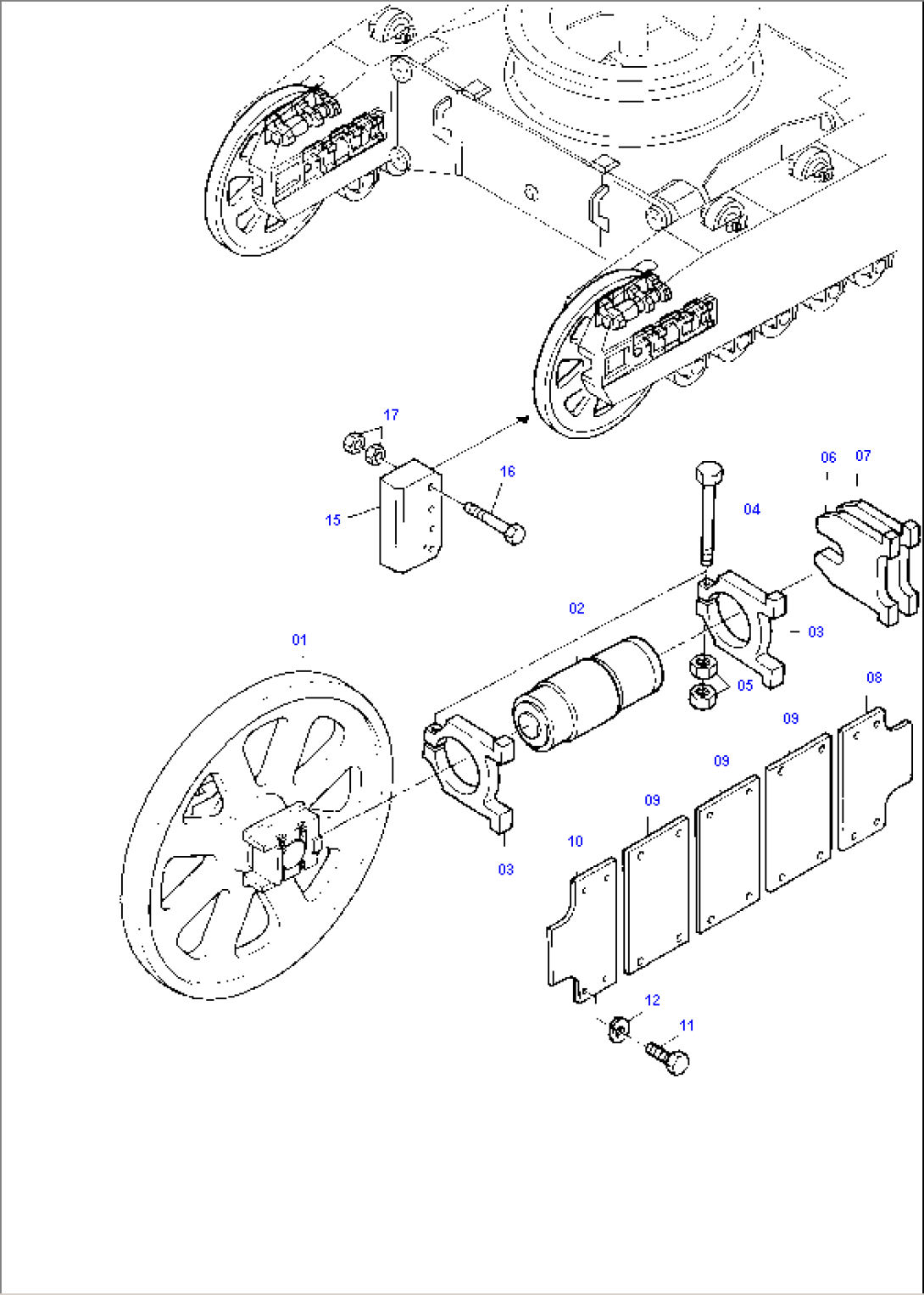 Track Group - Idler Protection, R.H. and L.H.