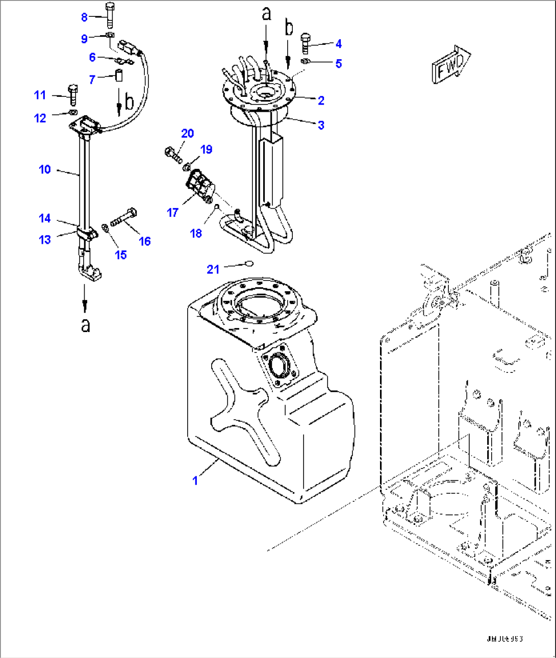 Fuel Tank, DEF Tank (#50001-)