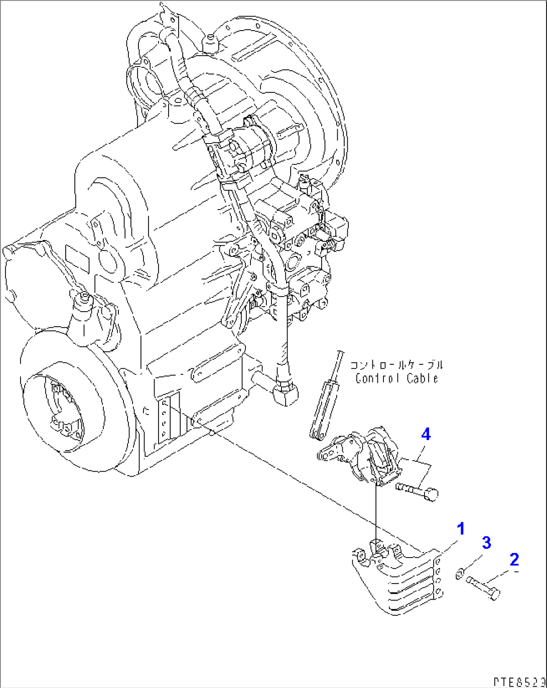 PARKING BRAKE MOUNTING PARTS (FOR 3-SPEED)