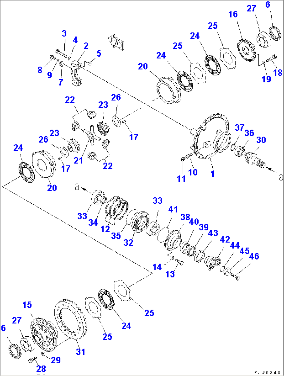 FRONT AXLE (FRONT DIFFERENTIAL) (LIMITED SLIP DIFF.)