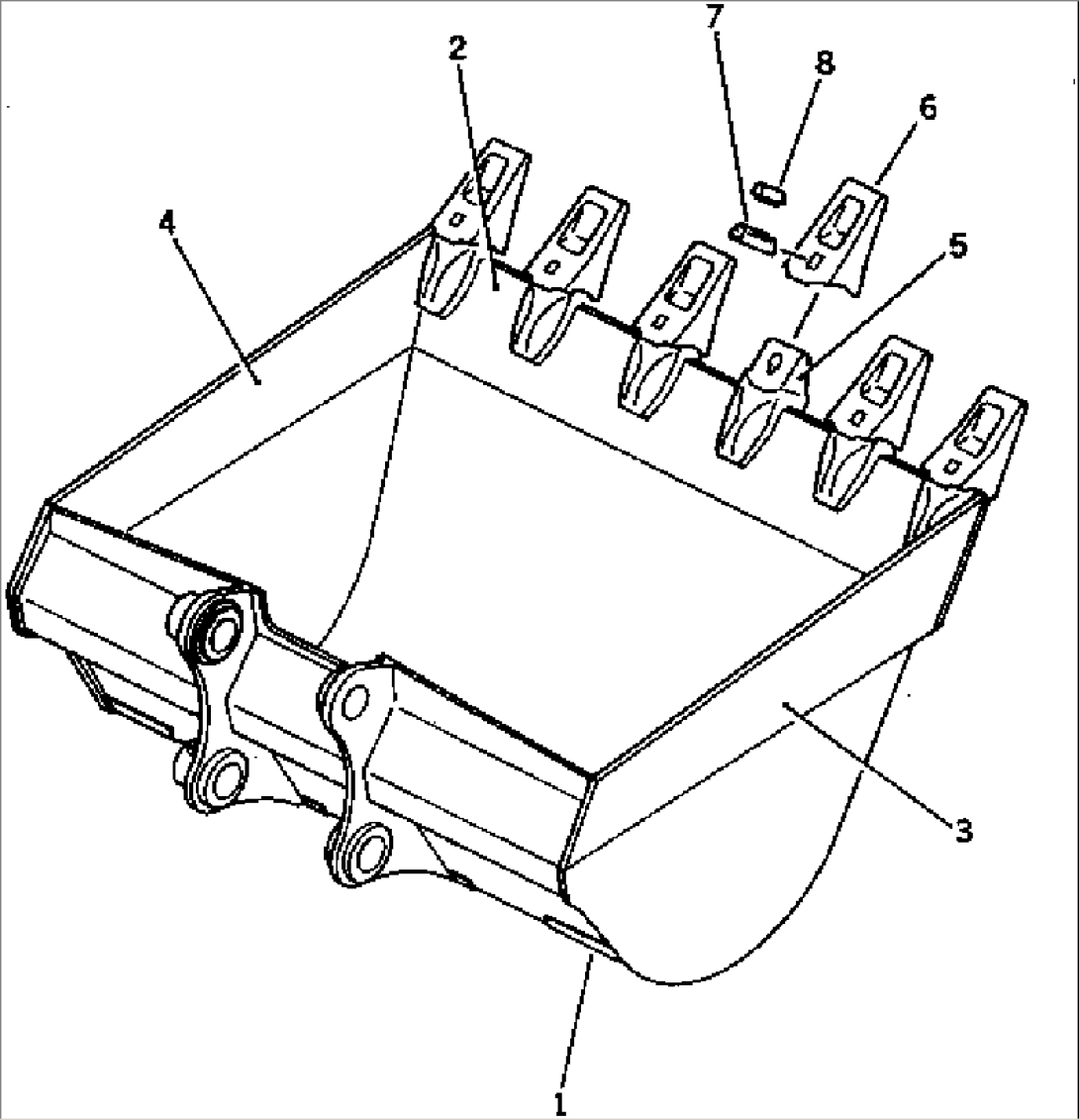 BUCKET¤ 1.6M.3¤ WIDTH 1660MM