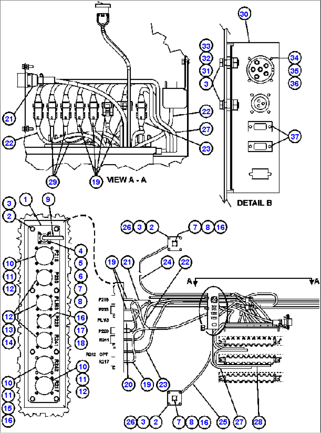 CAB CONNECTOR PLATE & WIRING