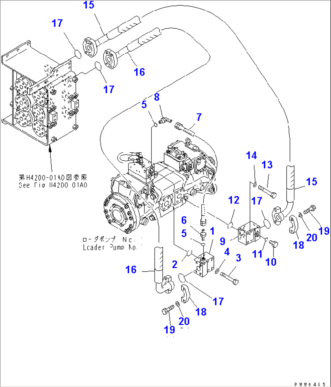 HYDRAULIC LINE (LOADER PUMP TO IN LINE FILTER 1/2)