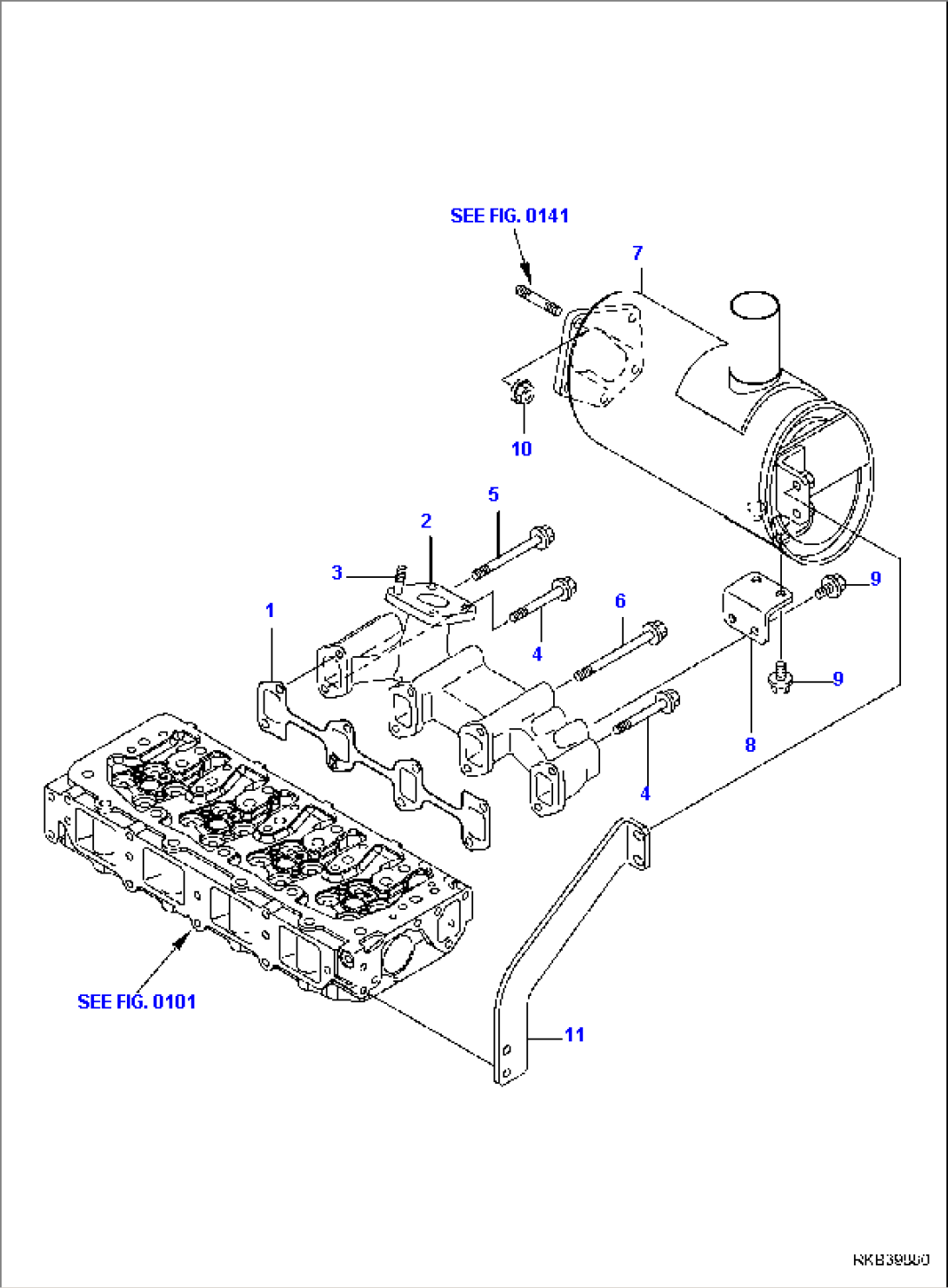 EXHAUST MANIFOLD AND SILENCER