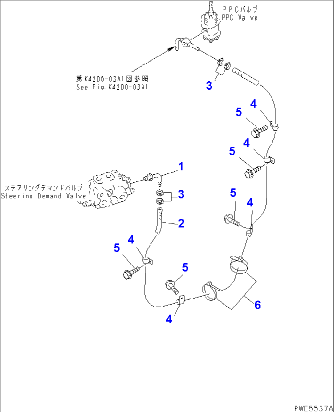 STEERING VALVE (STEERING VALVE DRAIN LINE)
