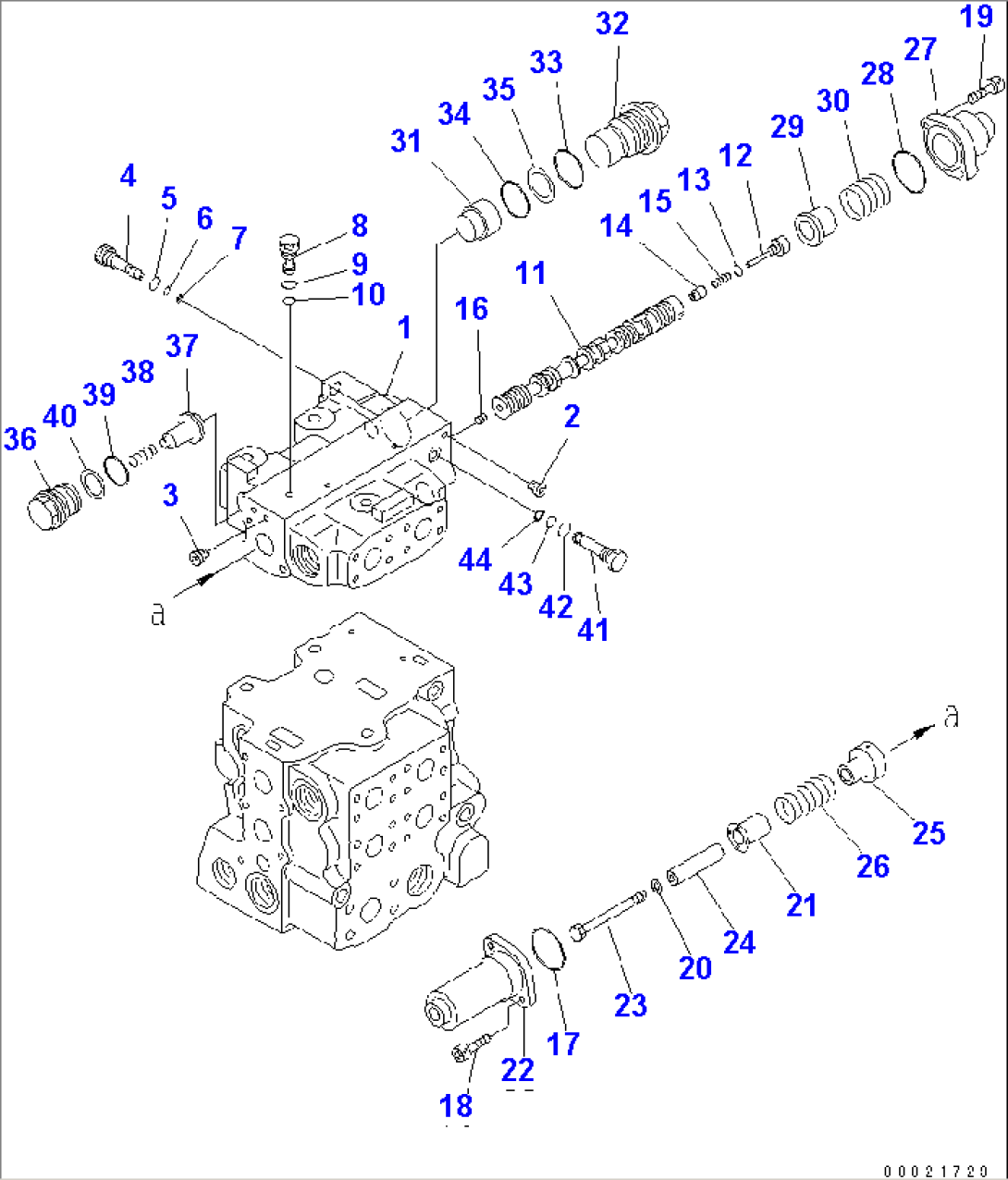 CONTROL VALVE (3-SPOOL) (6/7) (FOR FARM)