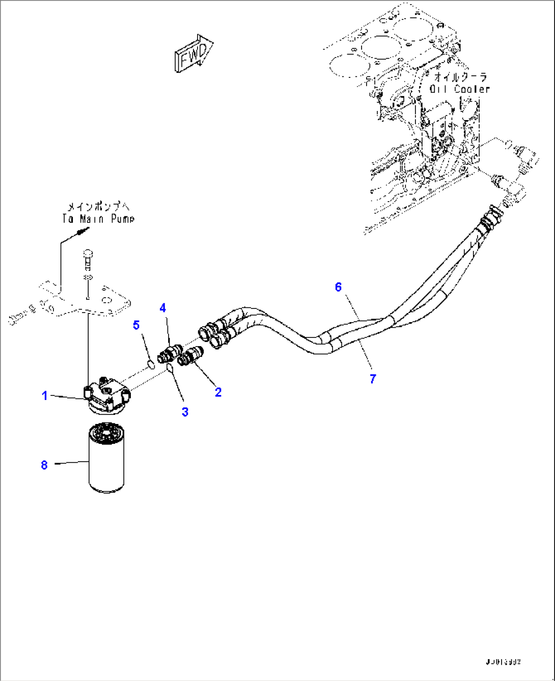Engine Oil Filter and Piping (#26572312-26587897)