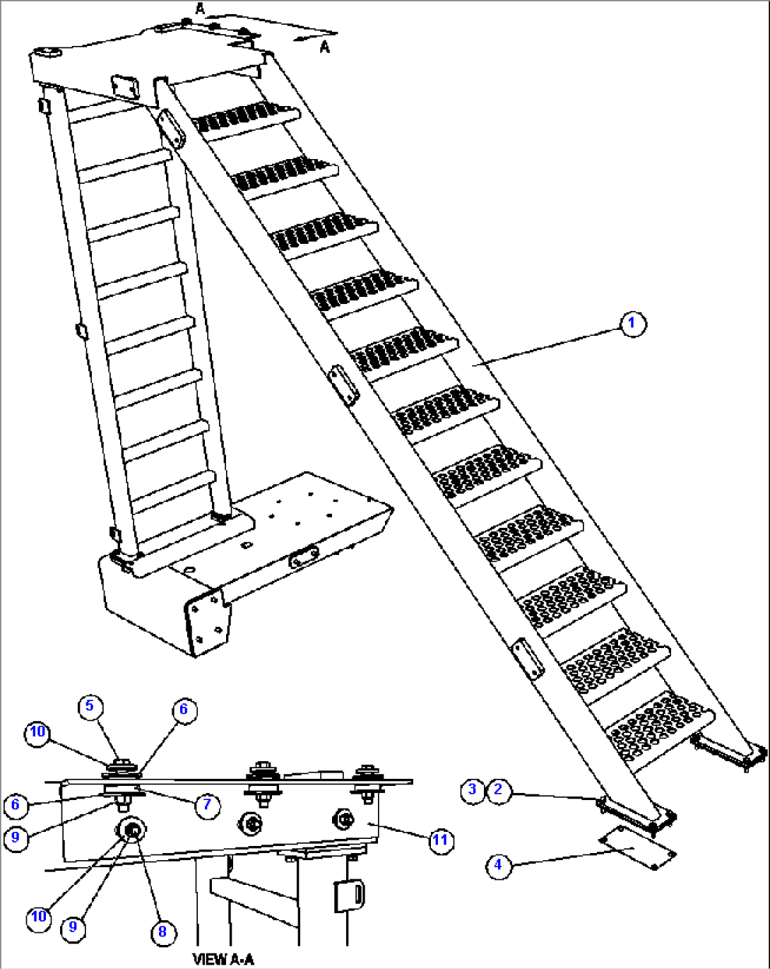 DIAGONAL LADDER INSTALLATION