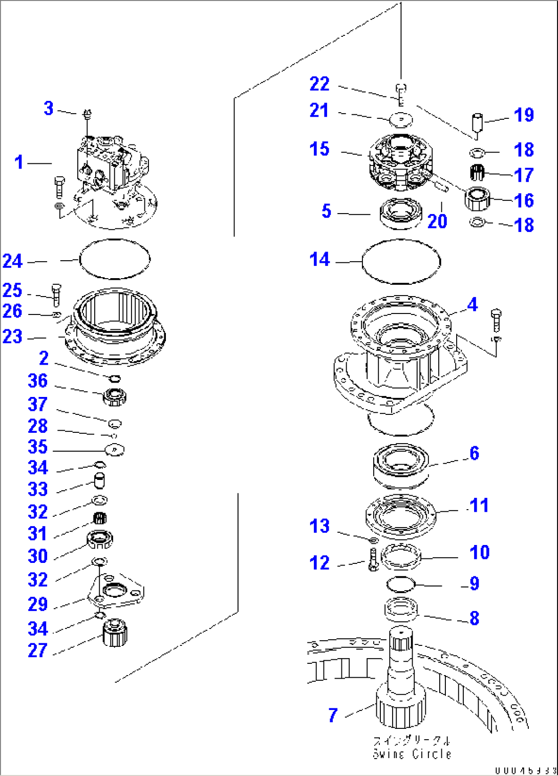 SWING MACHINERY (MOTOR AND MACHINERY)(#30001-)