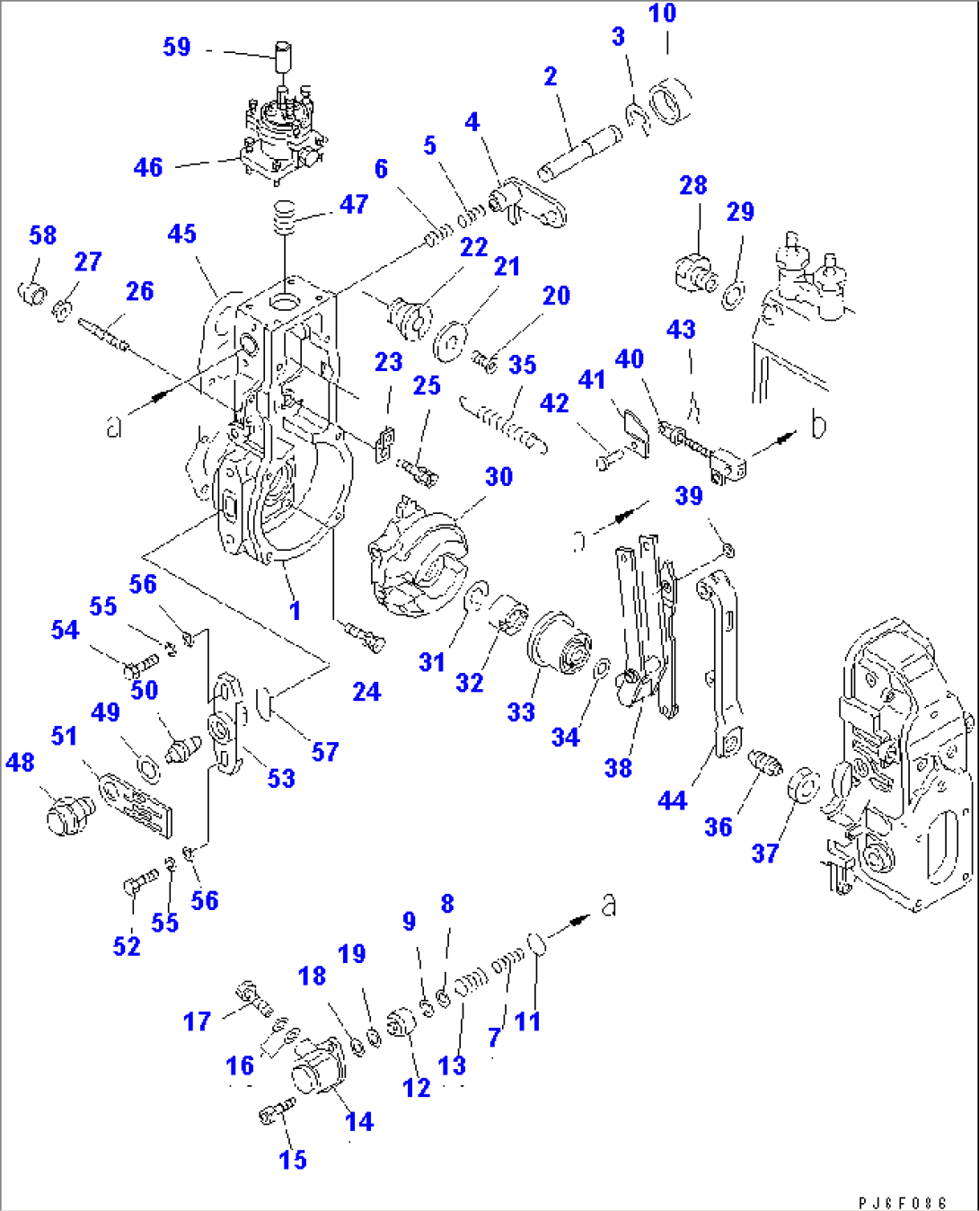 FUEL INJECTION PUMP (GOVERNOR) (1/2) (INNER PARTS)
