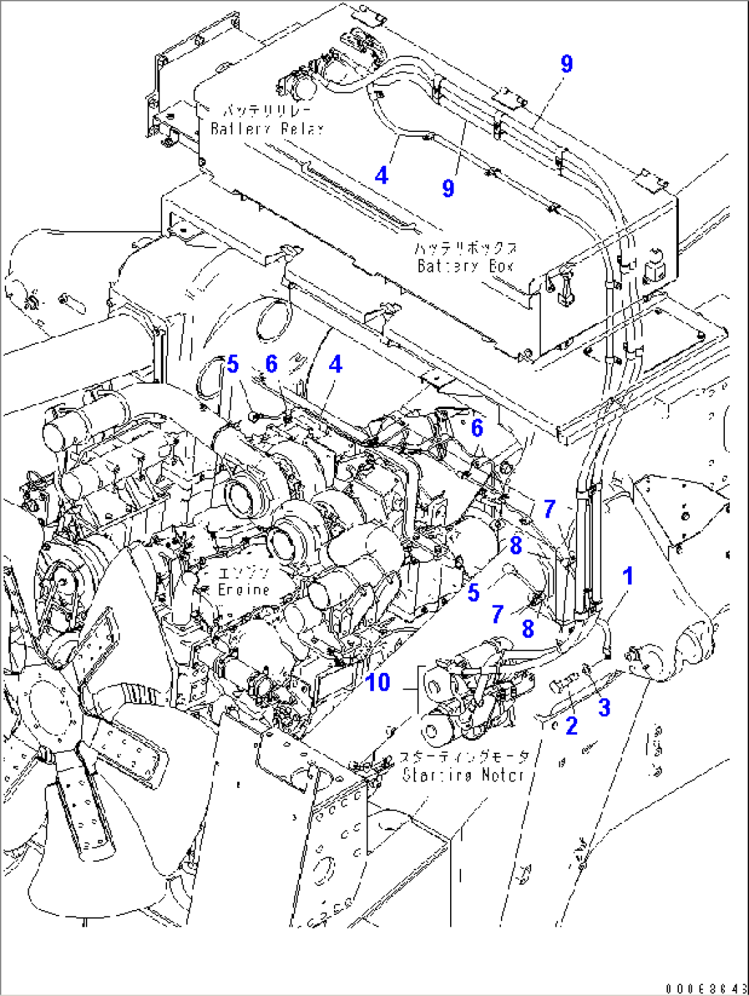 ENGINE EARTH AND HEATER RELAY HARNESS(#7169-)