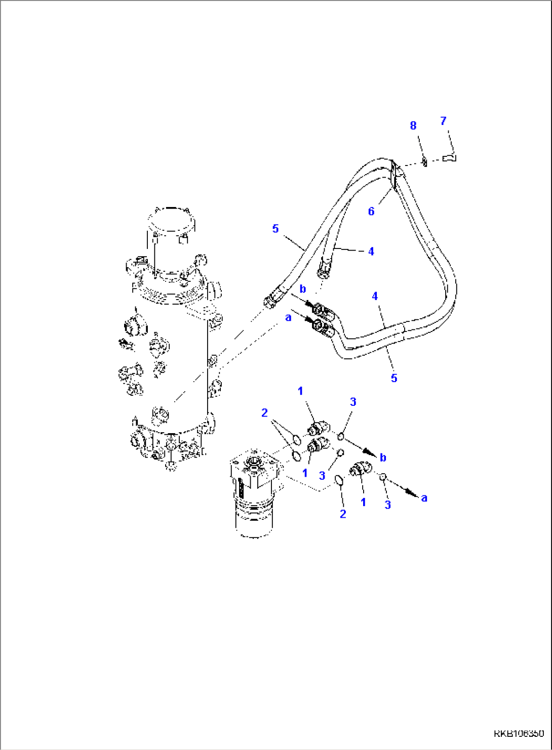 STEERING PIPING, UPPER LINE