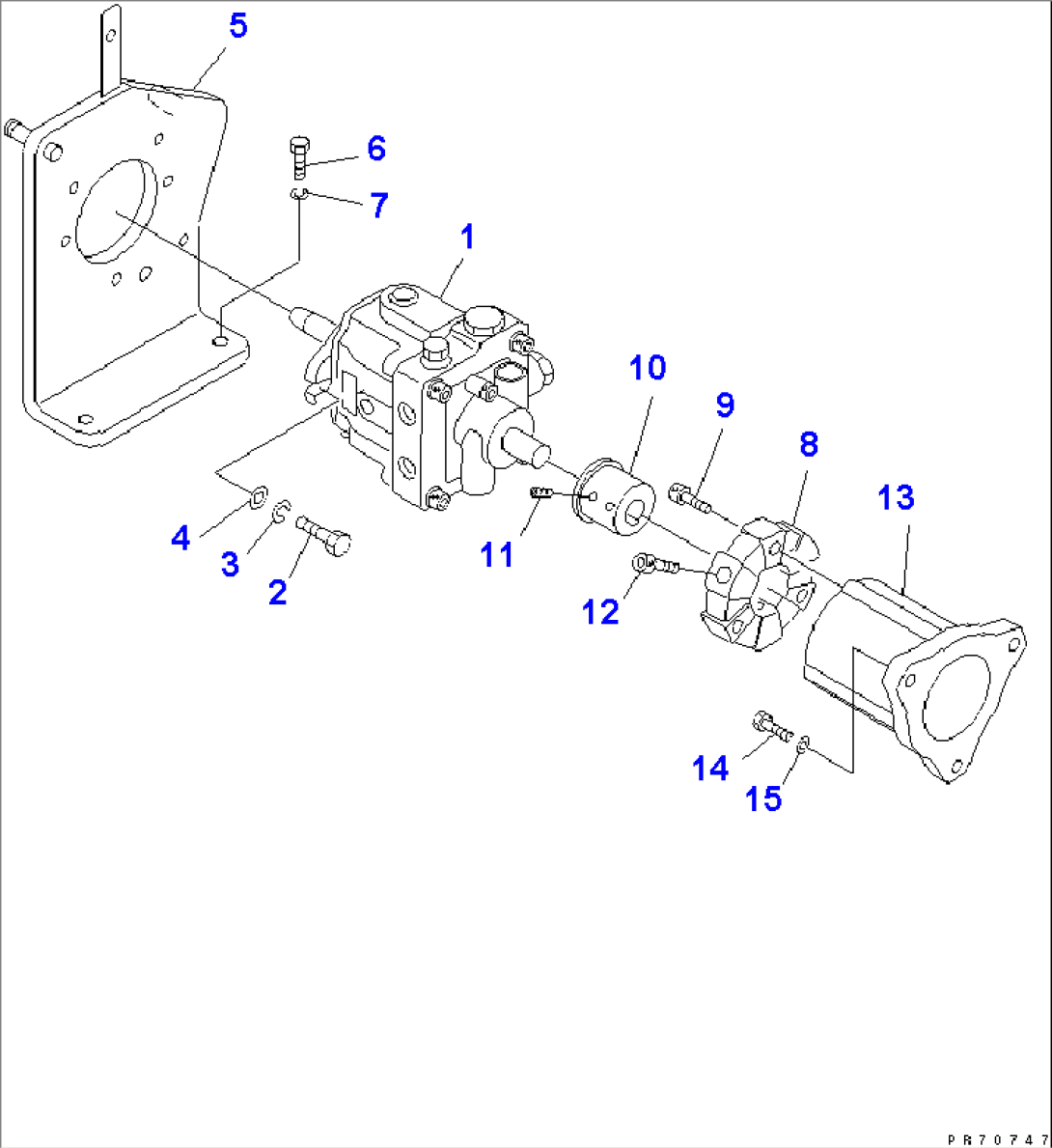 HST PUMP AND COUPLING(#6000-)