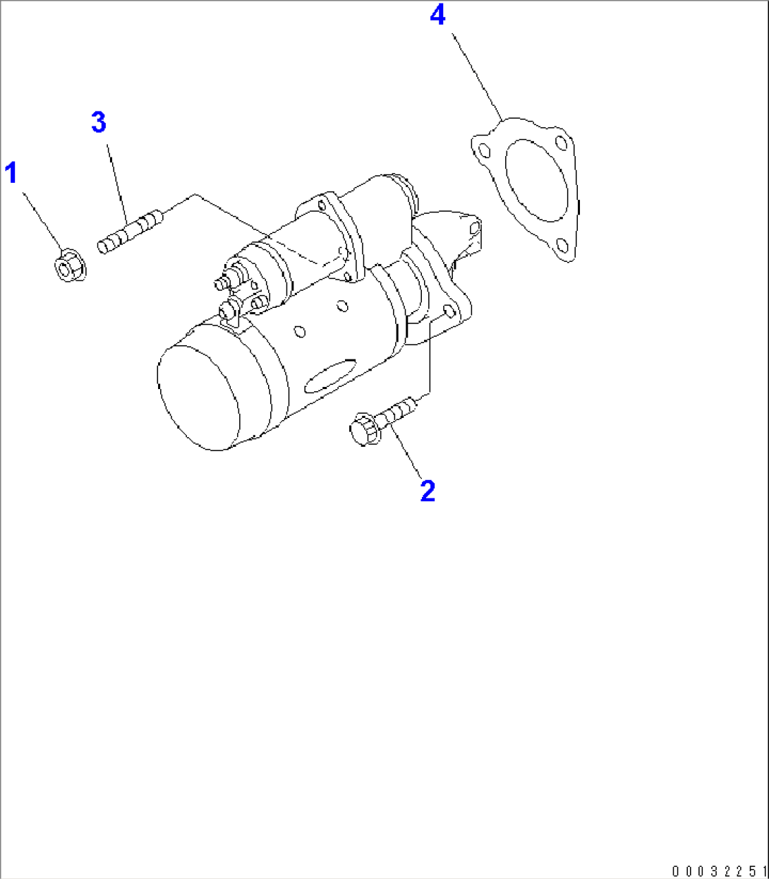 STARTING MOTOR MOUNTING
