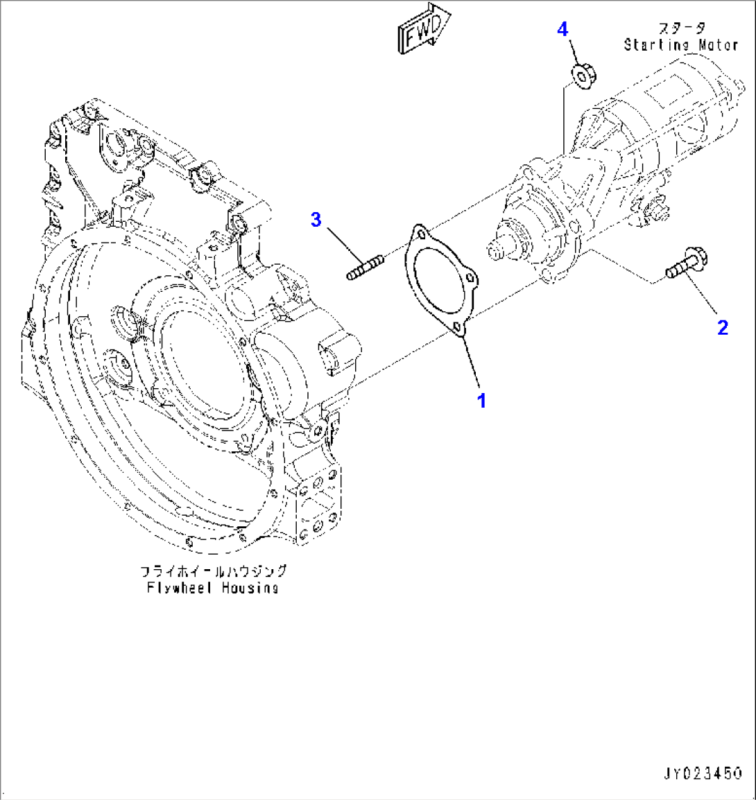 Starting Motor Mounting (#26540705-)