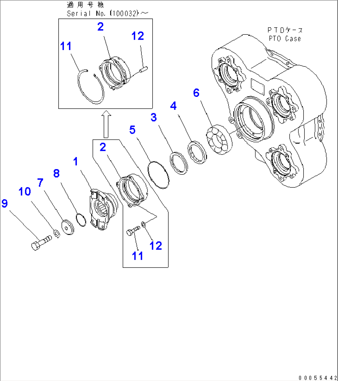 TRANSMISSION (INPUT) (-40ßC SPEC.)(#1042-)