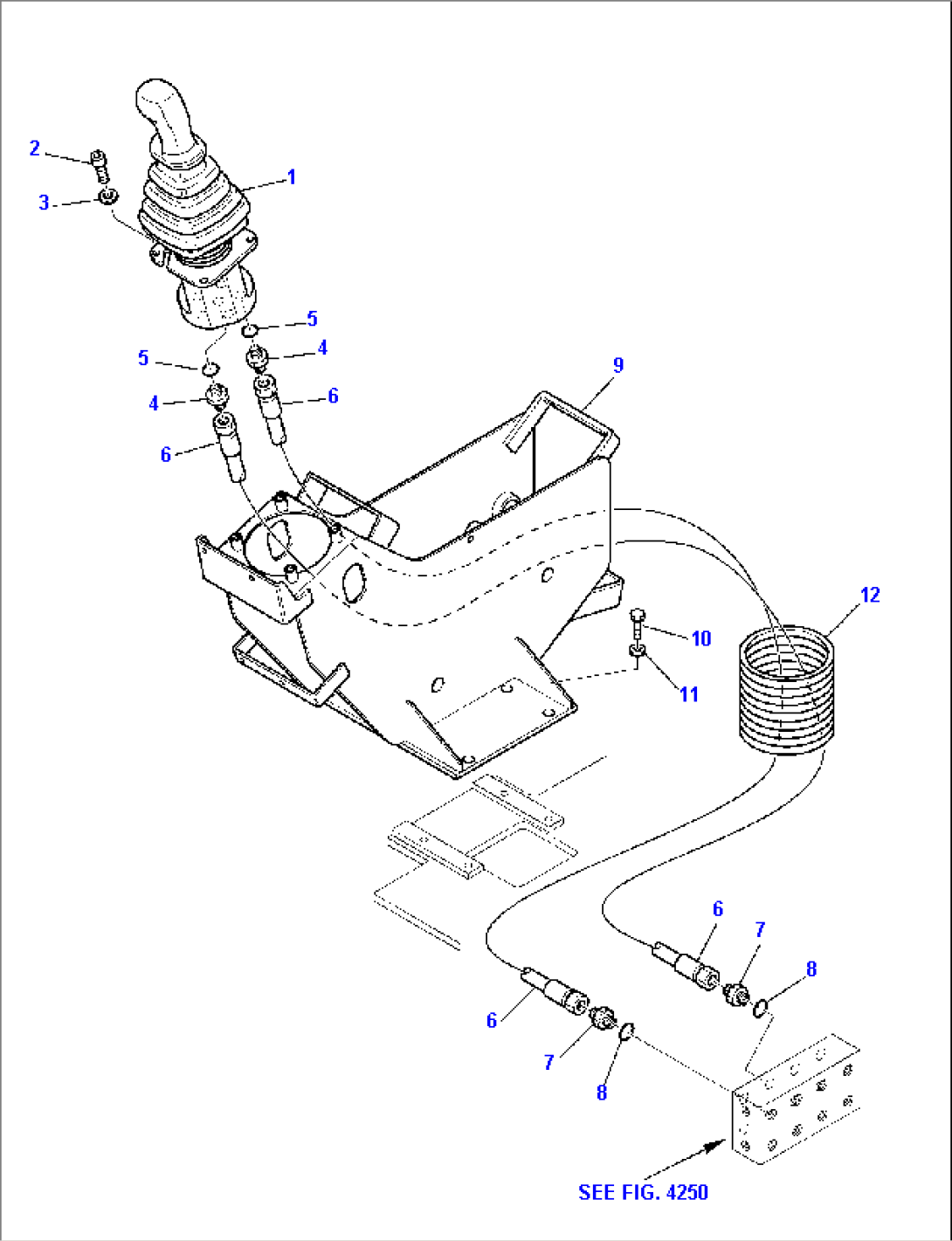 HYDRAULIC PIPING (BOOM AND BUCKET PPC VALVE LINE) (1/2)