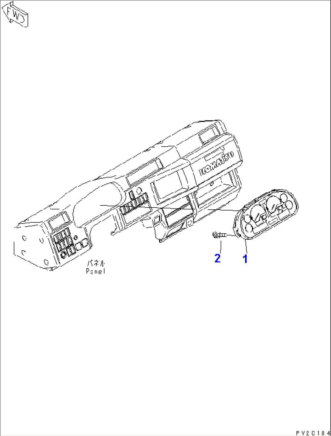 INSTRUMENT PANEL (MONITOR PANEL) (MPH¤ KM/H)